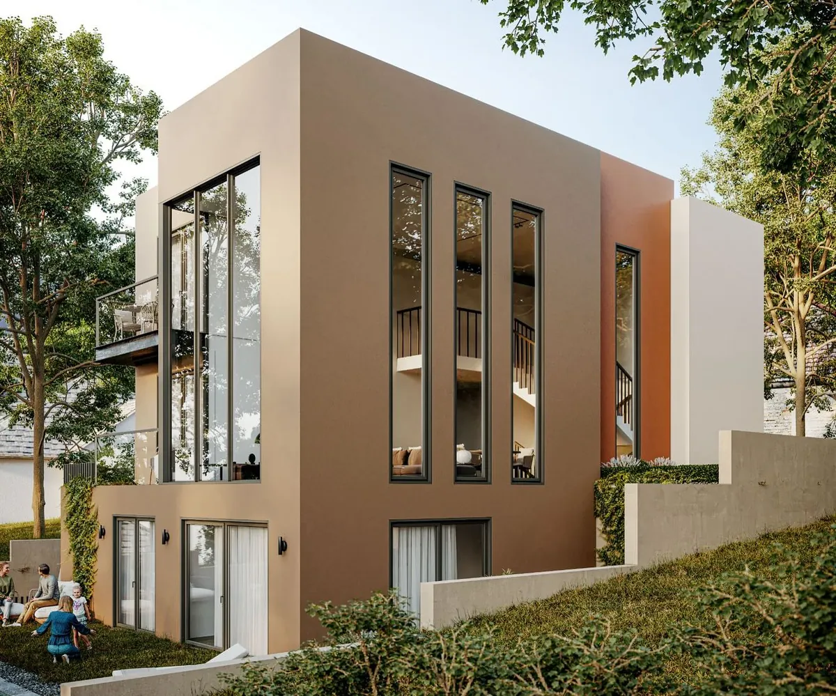 Çavuş 302/15 Evi, Çavuş, Şile – dikey pencereler ve cam yüzeyler (3D görselleştirme)