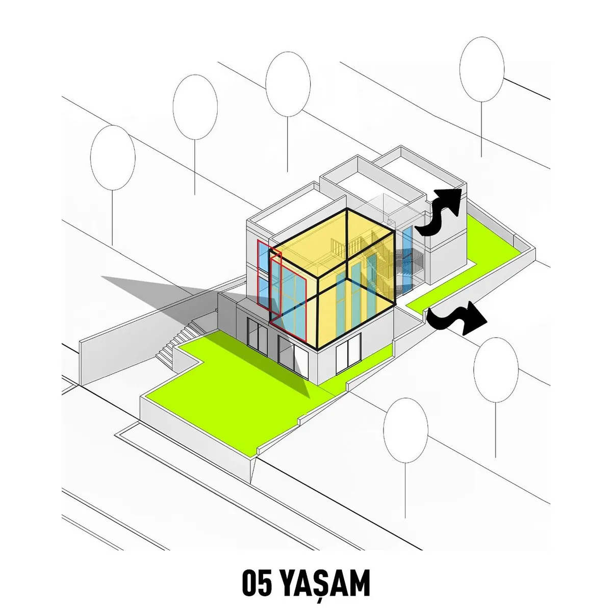 Çavuş 302/15 Evi, Çavuş, Şile – 05 yaşam (tasarım diyagramı)