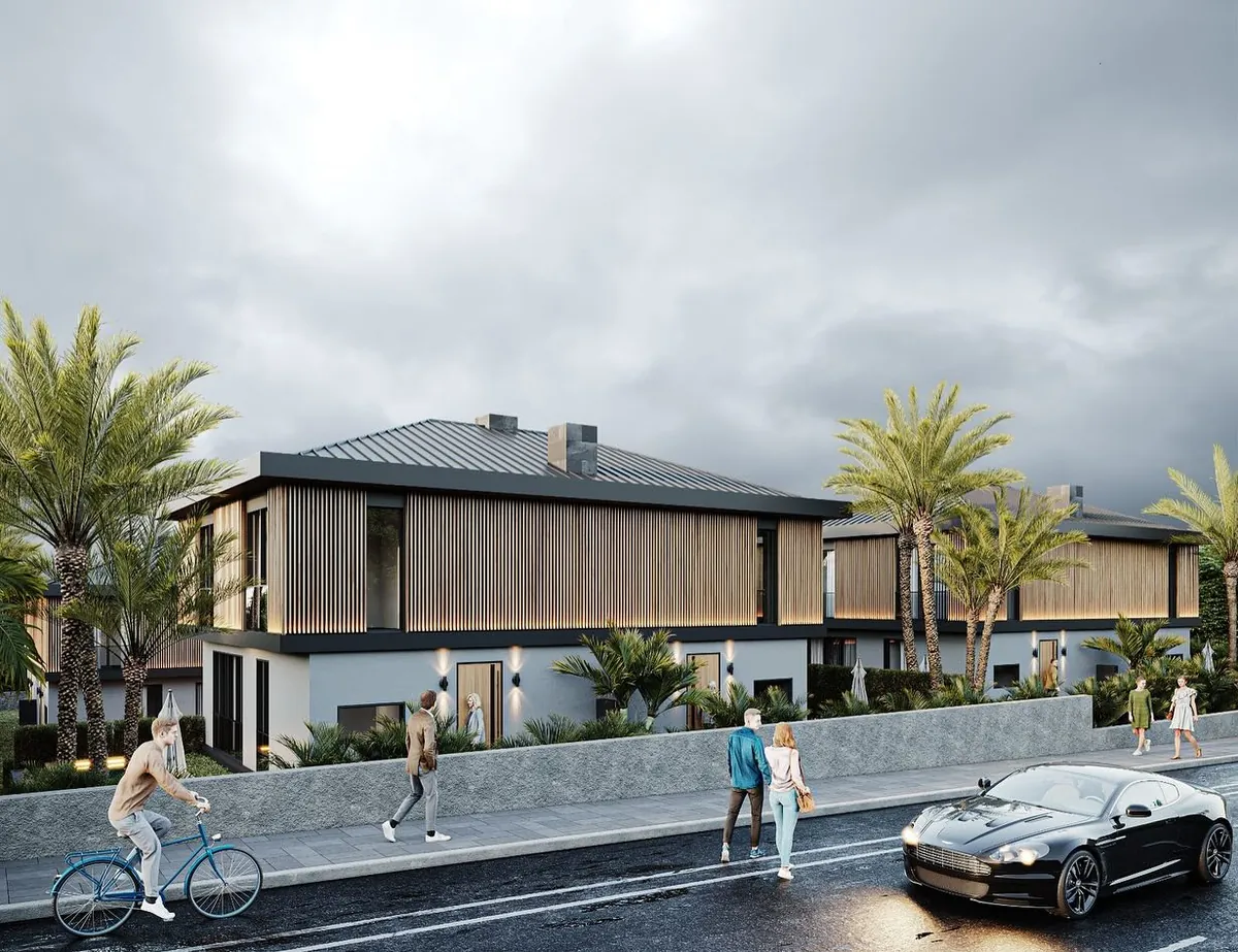Melekler Vadisi Sitesi, Çavuş, Şile – sokak boyunca villalar (3D görselleştirme)
